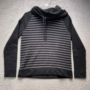 Lauren Ralph Lauren Hoodie Womens Medium Striped Pullover Sweater LRL